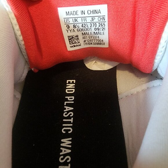 Adidas UltraBoost Supernova DNA White Vivid Red GY5374 Sneakers Mens 9 - Picture 14 of 16